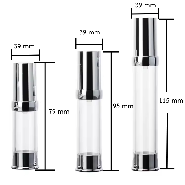 ขวดเครื่องสำอาง ขวดปั๊ม ขวดเซรั่ม 15ml/30ml/50ml