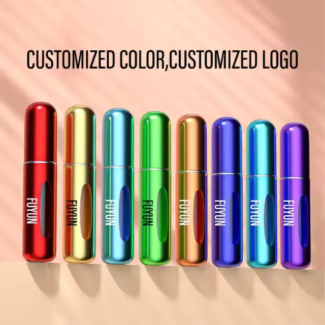 ขวดน้ำหอมแก้วเติมได้ขนาดเล็ก5มล. ขนาดพกพา ออกแบโลโก้ได้เอง