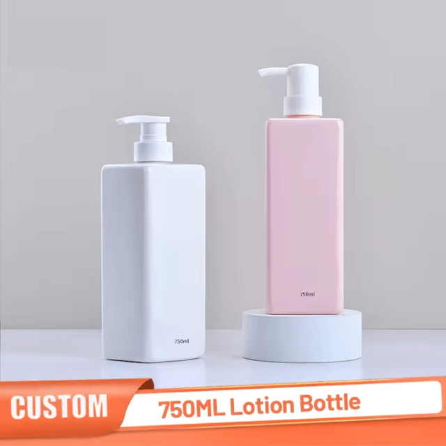 ขวดเครื่องสำอาง ขวดผลิตภัณฑ์ ขวดแชมพู ขวดโลชั่น หัวปั๊ม 750ml