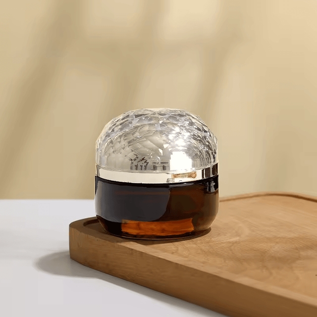 ขวดแก้วเครื่องสำอาง ทรงกลม ก้นหนา ขวดเซรั่ม  40 ml/100 ml /120 ml และกระปุกครีม 30g/50g