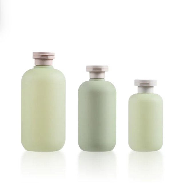 ขวดแชมพูพลาสติกแบบบีบ ขวดแชมพูแบบฝาเปิด ขวดแชมพู HDPE PCR 200ml/300ml/400ml
