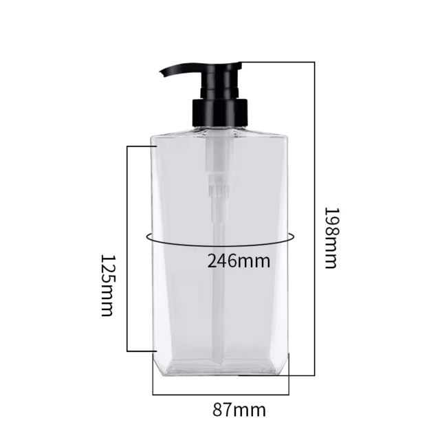 ขวดเครื่องสำอาง ขวดผลิตภัณฑ์ ขวดแชมพู ขวดโลชั่น หัวปั๊ม 500ml