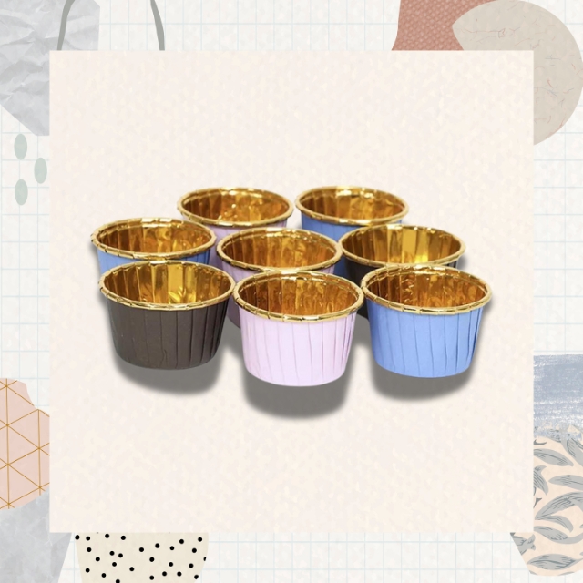 ถาดฟอยล์ อลูมิเนียม ถ้วยฟอยล์ไม่มีฝา ทรงกลม เกรดอาหาร  ขนาด 110 ml หลากสี