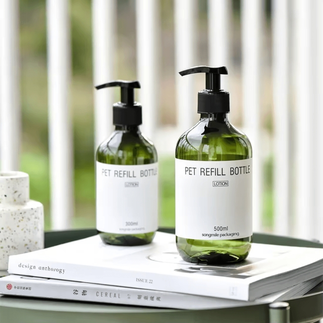 ขวดเครื่องสำอาง ขวดผลิตภัณฑ์ ขวดแชมพู ขวดโลชั่น หัวปั๊ม 300ml/500ml