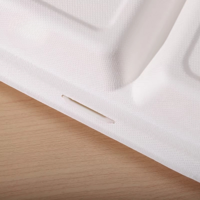 กล่องอาหารกระดาษแบบฝาพับ สีขาว 15x15x8cm