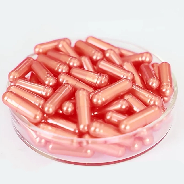 แคปซูลเปล่า HPMC ผักมังสวิรัติ สีมุก ขนาด 00# 0# 1#