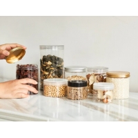 กระป๋องพลาสติก พร้อมฝาอลูิเนียม กระป๋องสำหรับเครื่องดื่ม คุกกี้ ขนม 250/330/500ml 