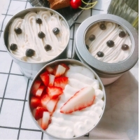 กระปุกฝาปิดแบบหน้าใส กล่องใส่เค้กทรงกระบอกกลม ขนาด 380 กรัม 