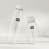 ขวดแชมพูพลาสติกใสแบบบีบ ขวดแชมพูแบบฝาเปิด ขวดแชมพู PE 250ml/400ml 