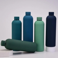 ขวดน้ำดื่มอลูมิเนียมพร้อมฝา  ขวดสำหรับใส่เครื่องดื่ม ขนาด 500 ml 