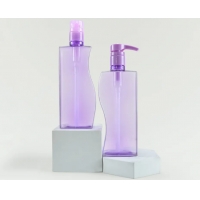 ขวดแชมพูพลาสติก ขวดปั๊มแชมพูของเหลว แบบคู่ 500ml 